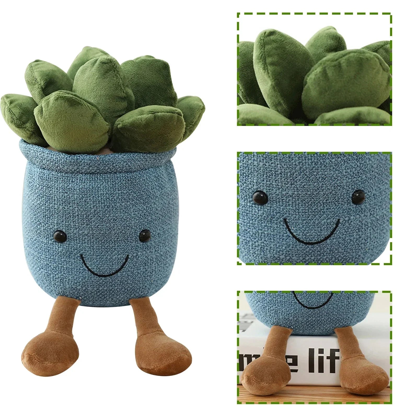 Adorable Succulent Plush Cushion: Soft, Cuddly Plant Decoration