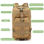 ADVENTUREPACK – Waterproof 50L Tactical Backpack for Travel & Outdoor Use