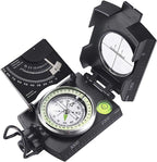 Military Compass | Waterproof Aluminum Alloy | Clinometer & Sighting Lens | Survival, Camping & Hiking
