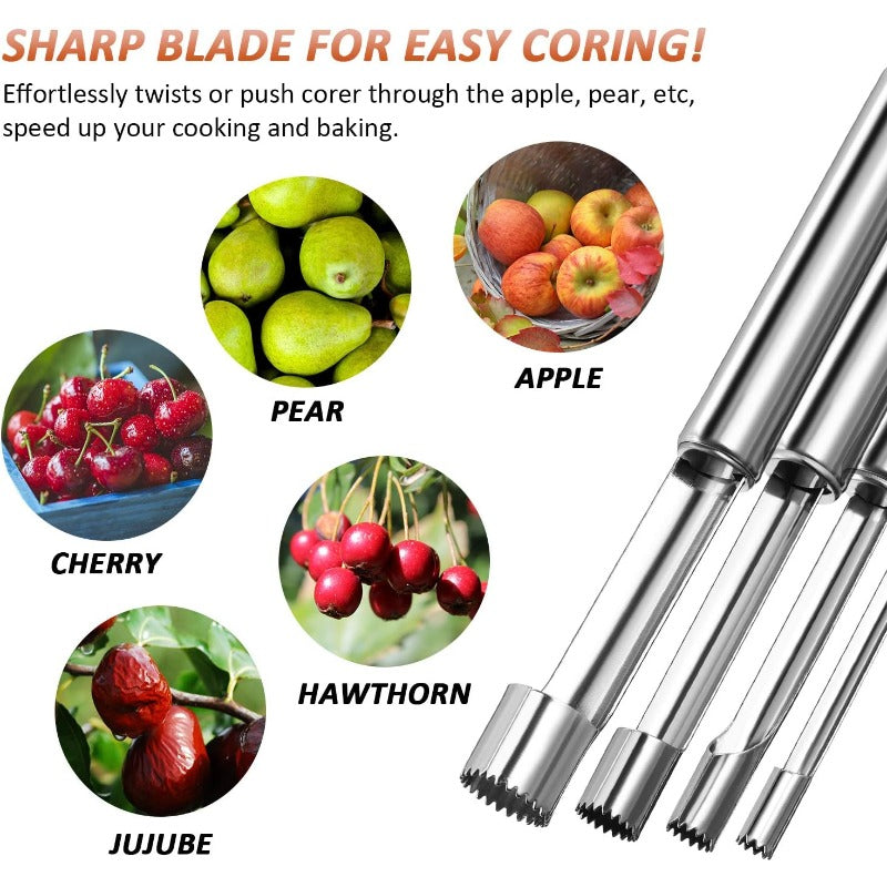 Stainless Fruit Corer Set