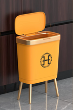GoldenSlim Modern Trash Can with Lid