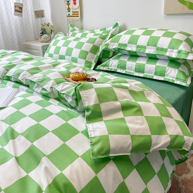 Checked Bedding Set