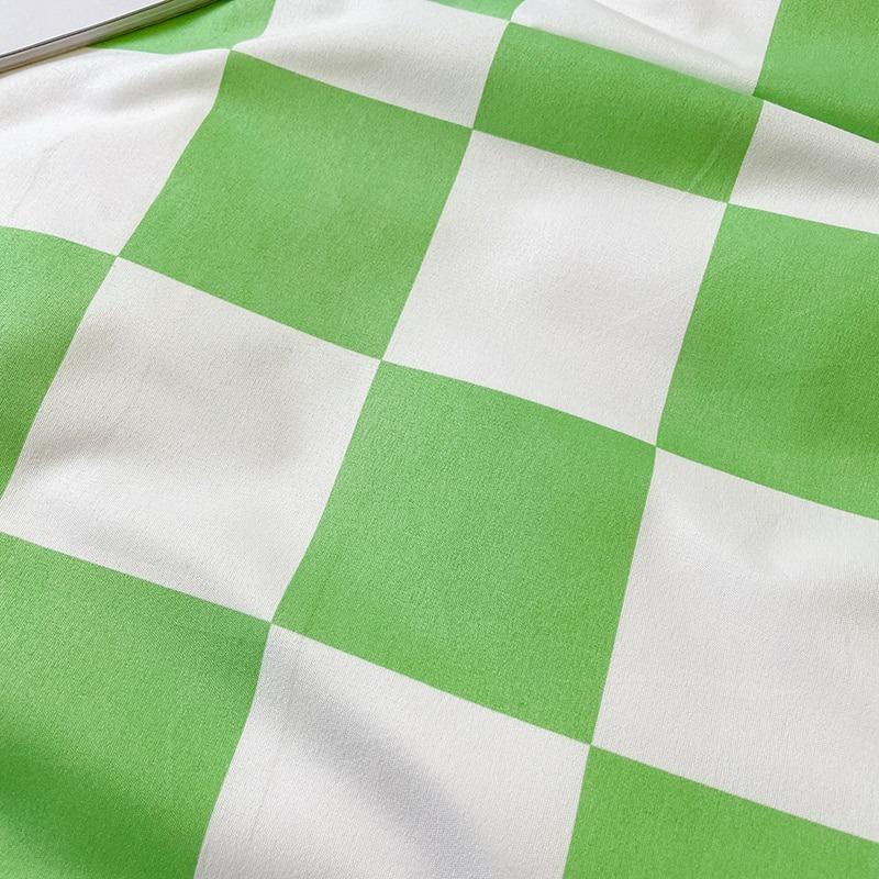 Checked Bedding Set