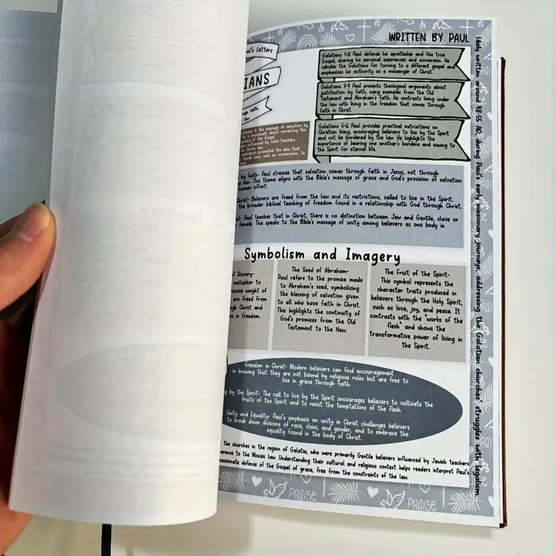 Faith Journal for Daily Scripture Reflection | Guided Prompts | Durable Eco-Friendly Paper