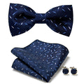 Three-piece set with stylish bow ties