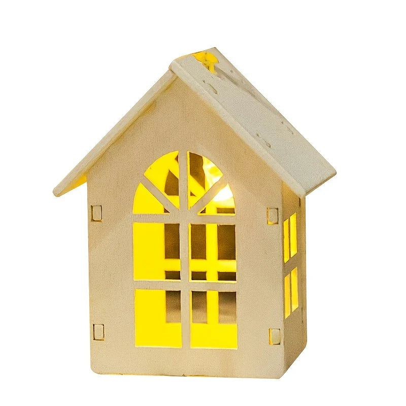 LED fairy lights with mini houses - Decorative Christmas lighting for indoor use