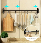 CookEase Kitchen Wall Shelf – Multifunctional Organizer for Lids, Spatulas & Kitchen Utensils