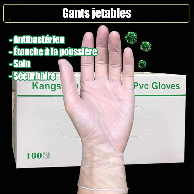 Antistatic disposable PVC gloves (50 pairs)