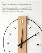 Solid Wood Nordic Wall Decoration Clock 40cm