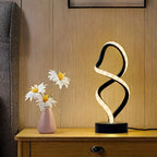 SpiraLux - Elegant Spiral Table Lamp with Color Choice