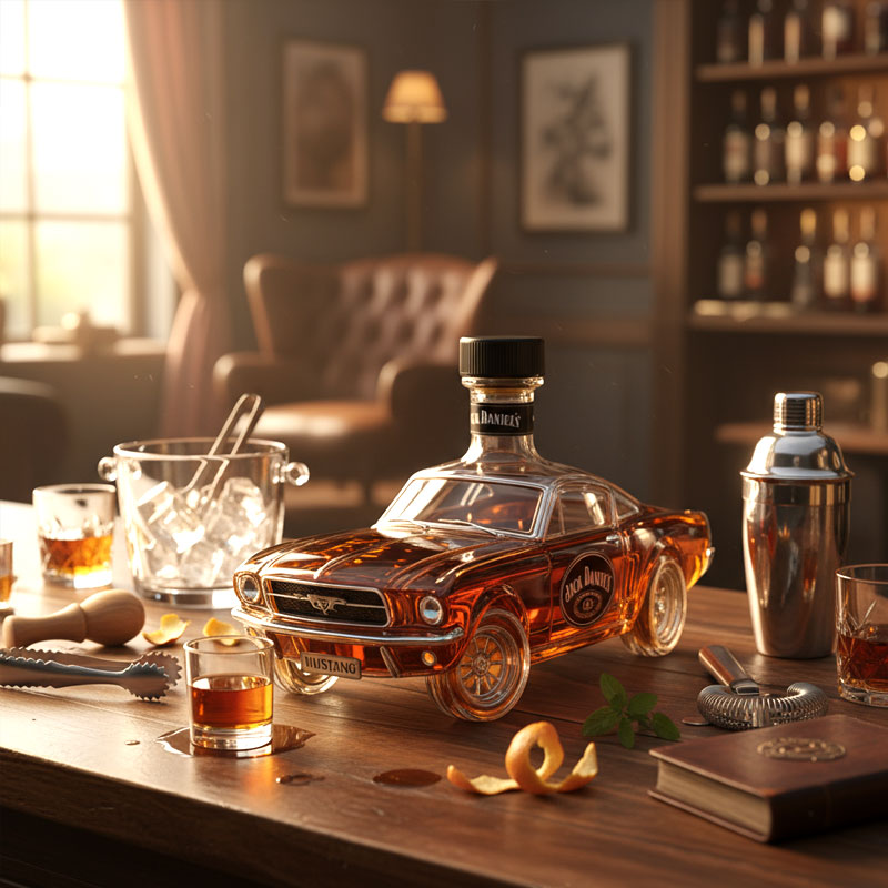 Mustang Whisky Bottle