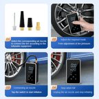AirMax Touch – Portable electric air pump with touchscreen & 150 PSI