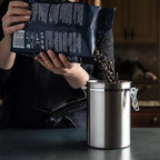 Airtight Coffee Container CO2 Valve Storage Canister with Scoop