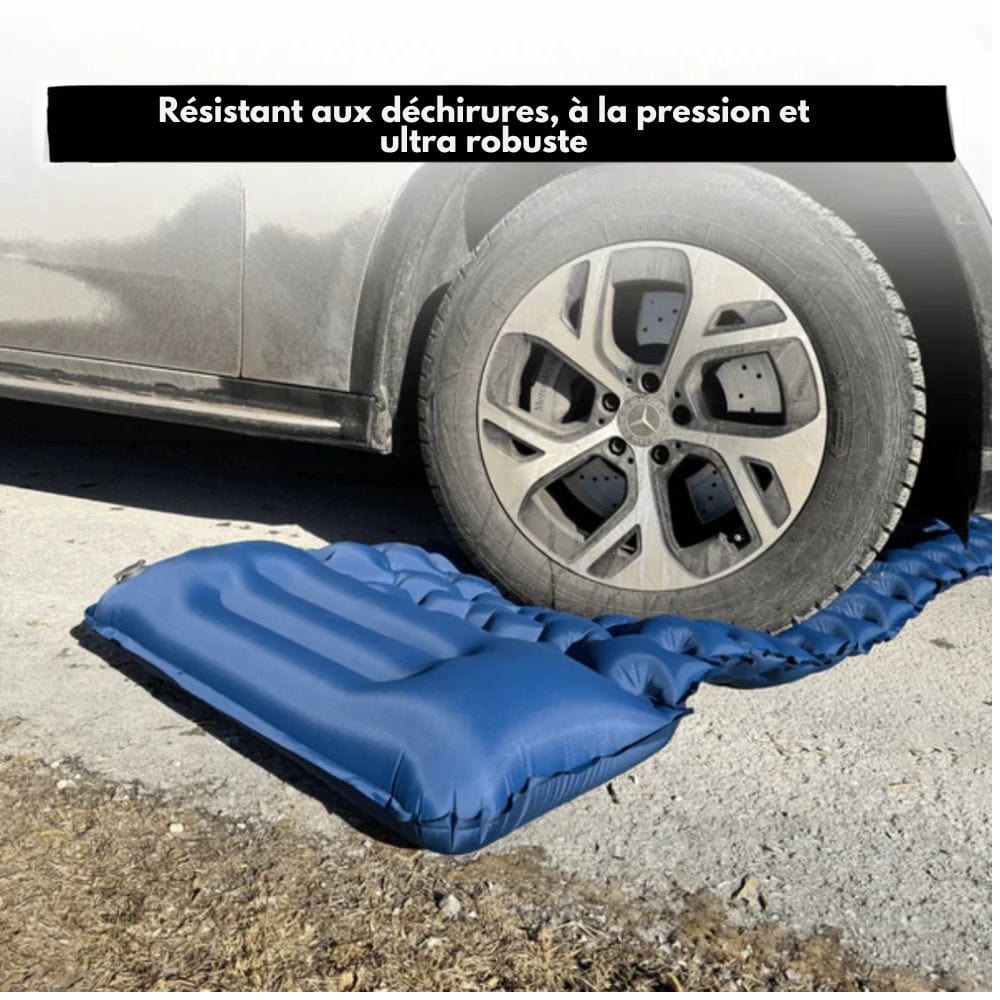 AirTrek Mat – Inflatable Camping Mattress with Foot Pump & Built-In Pillow