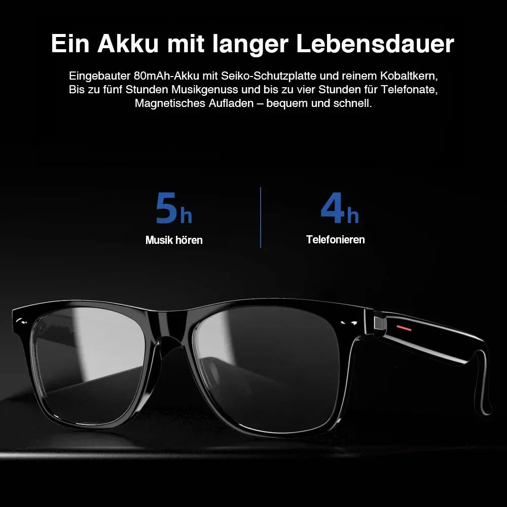Glasses with blue light filter and camera function