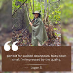 All-Terrain Trek Poncho | Waterproof, Packable & Lightweight for Outdoor Adventures and Emergency Preparedness