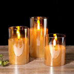 Wireless set for warm, safe light without an open flame