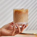 American Ice Latte Glass Coffee Mug