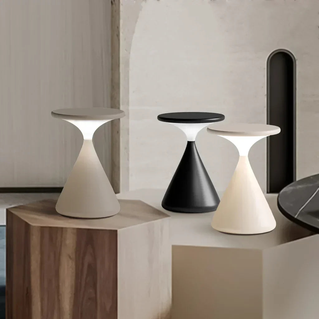 Aeron Hourglass Battery Table Lamp | Dimmable LED Table Lamp Without Cable