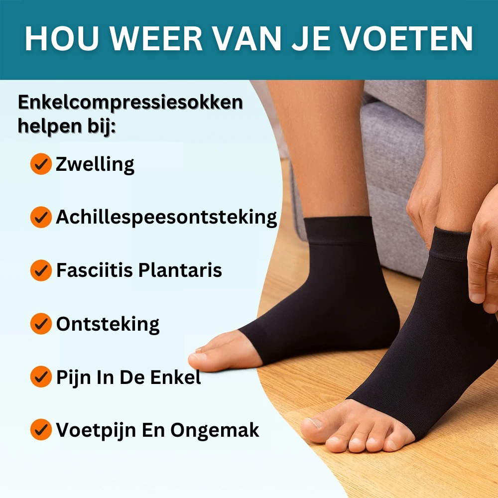 Compression Ankle Socks for Neuropathy - AnkleSupport Pro