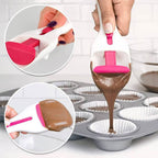 Non-stick coated cake serving spoon