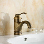 Antique Brass Tap Bathroom Fixtures Faucet Sink Mixer Tap