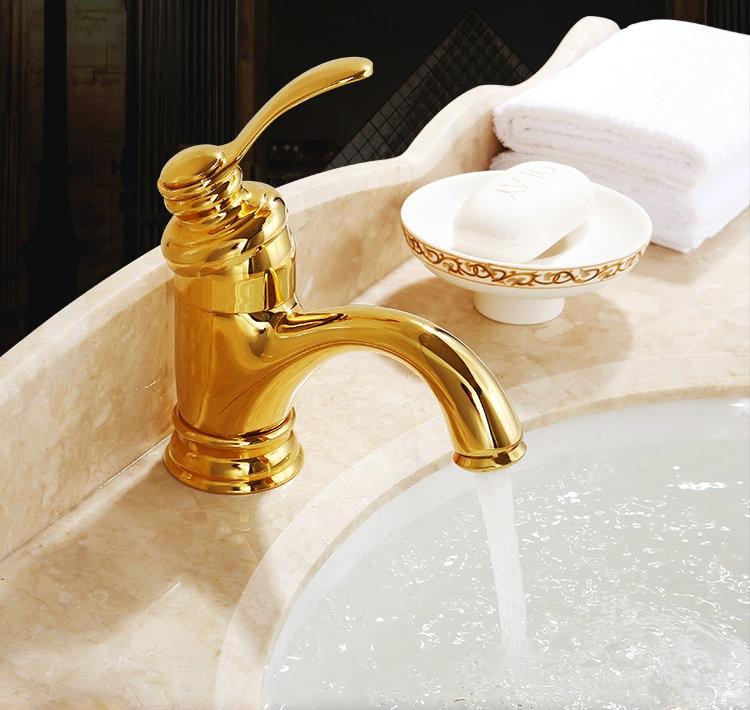Antique Brass Tap Bathroom Fixtures Faucet Sink Mixer Tap