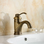 Antique Brass Tap Bathroom Fixtures Faucet Sink Mixer Tap
