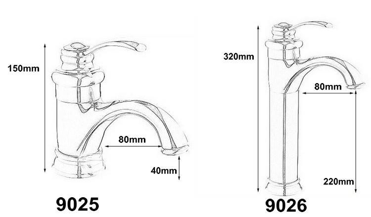 Antique Brass Tap Bathroom Fixtures Faucet Sink Mixer Tap