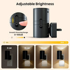 Dimmable Plug-In Night Light with Motion Sensor - LED Light for Bedrooms, Hallways, and Stairs