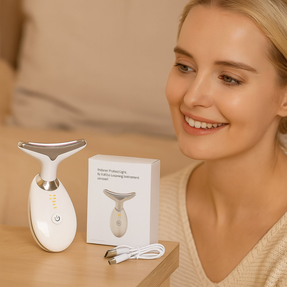 LED Massage Device Against Wrinkles - Face and Neck