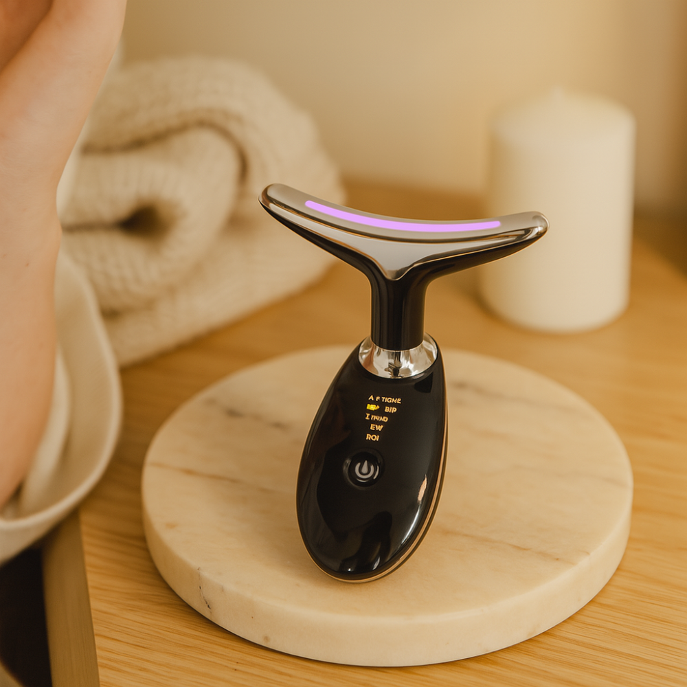 LED Massage Device Against Wrinkles - Face and Neck