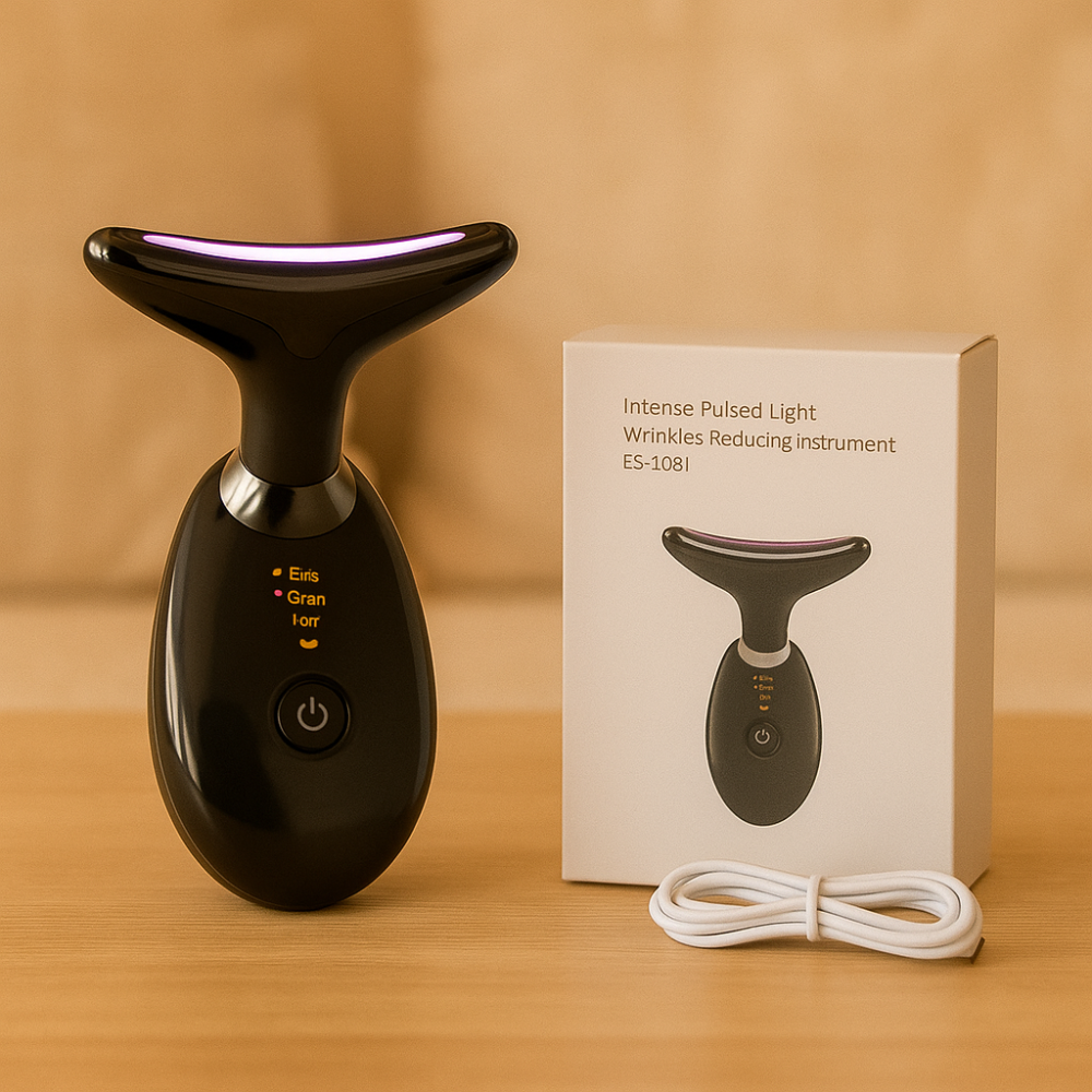 LED Massage Device Against Wrinkles - Face and Neck