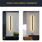 Elegant LED outdoor wall lamp - Modern atmosphere and style