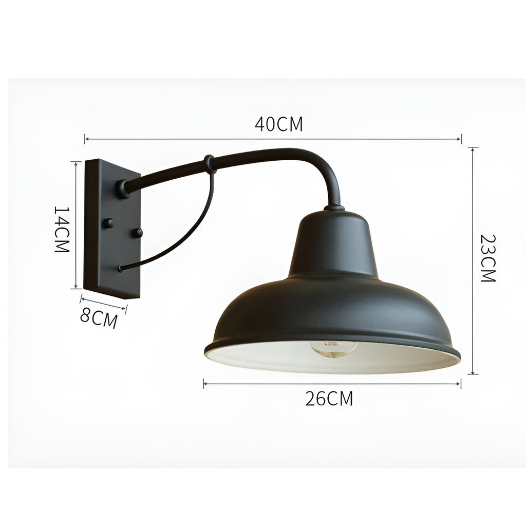 Rustic iron wall lamp - Vintage outdoor lighting