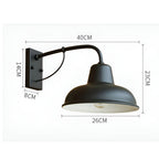 Rustic iron wall lamp - Vintage outdoor lighting