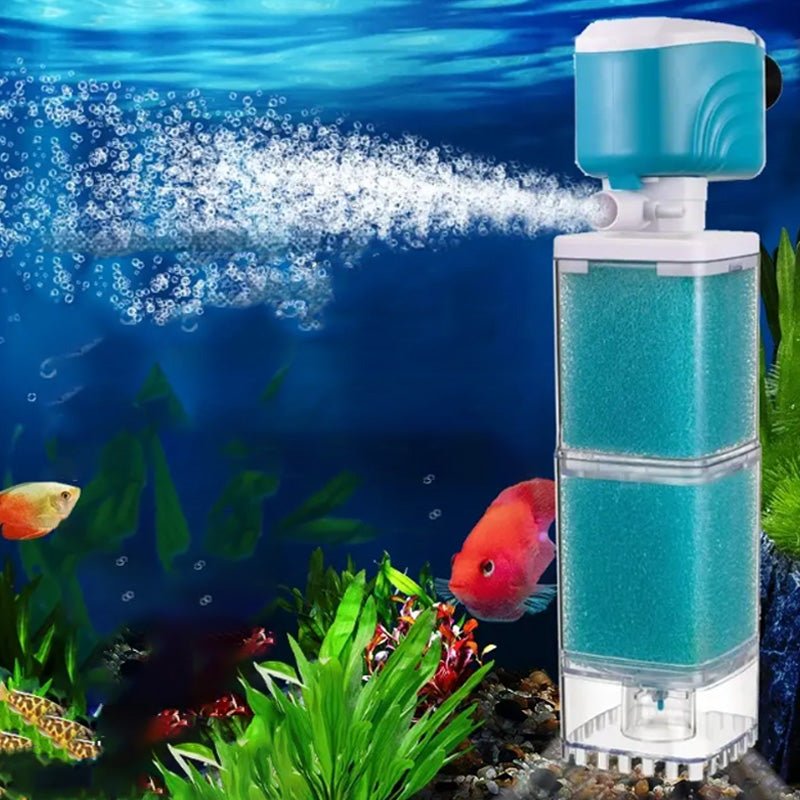 AQUAFLOW 5-IN-1 – Crystal-Clear Water & Automatic Cleaning for Aquariums
