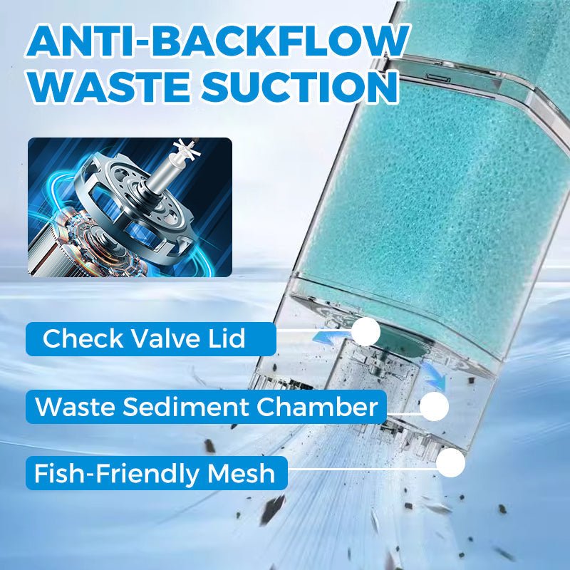 AQUAFLOW 5-IN-1 – Crystal-Clear Water & Automatic Cleaning for Aquariums