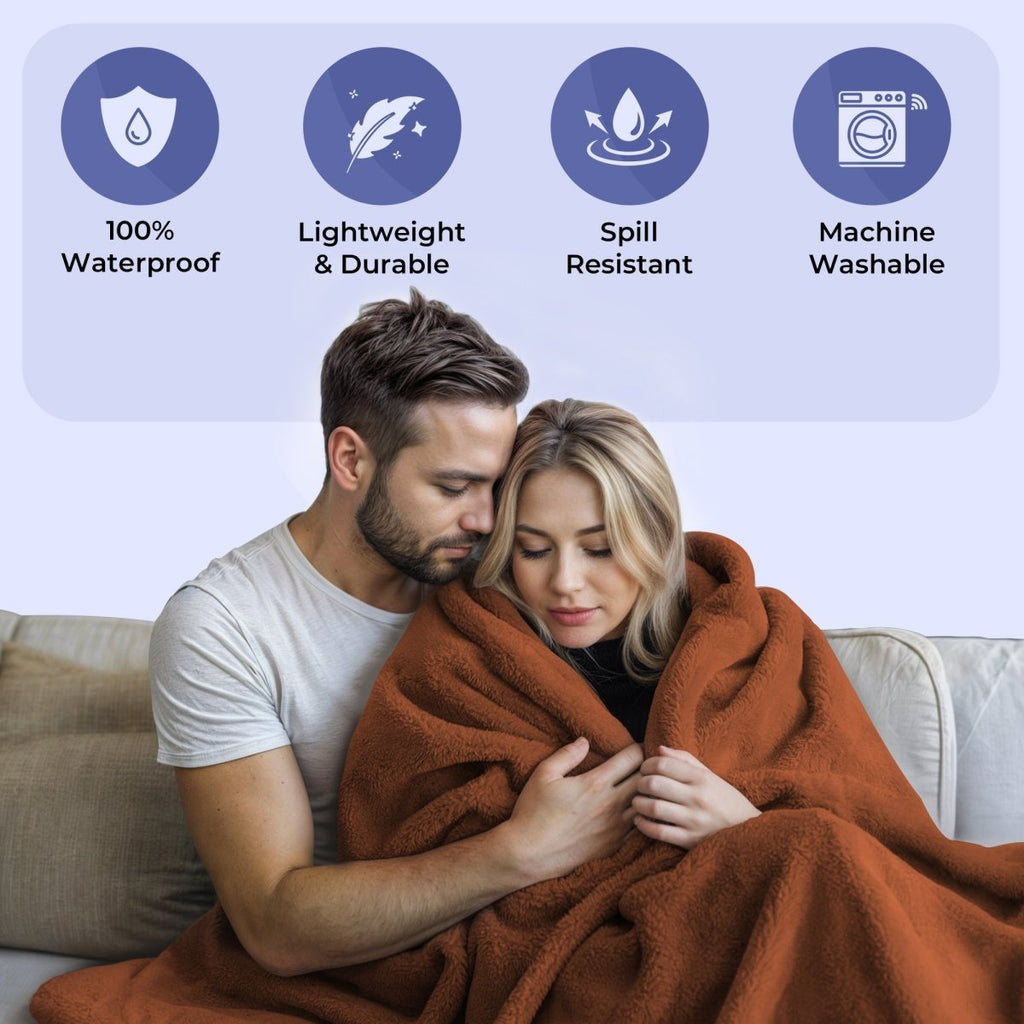 AquaShield Blanket – Waterproof Protective Blanket for Bed & Sofa