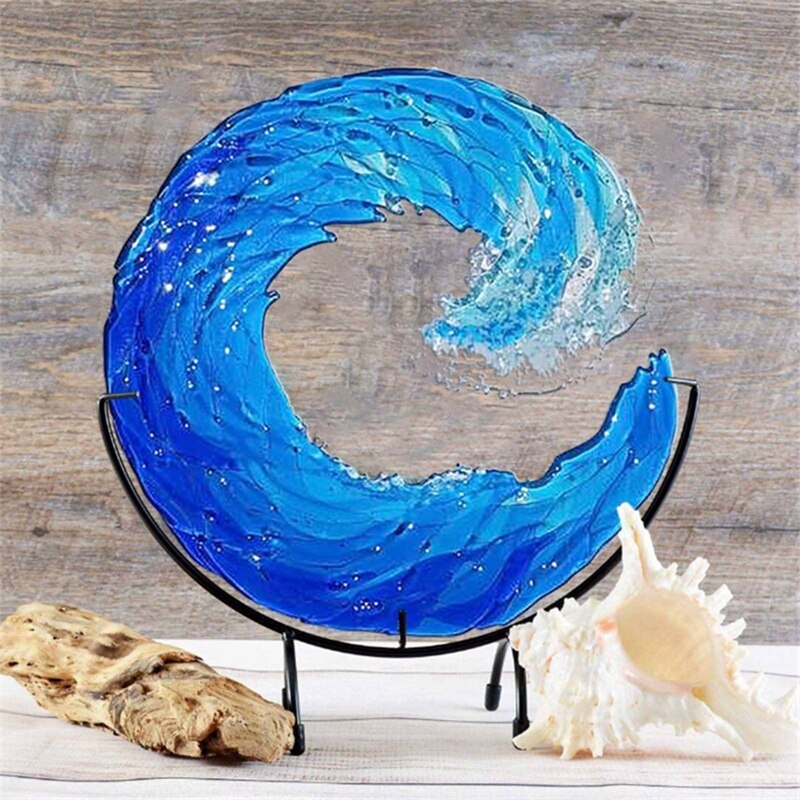 AquaWave Glass Sculpture