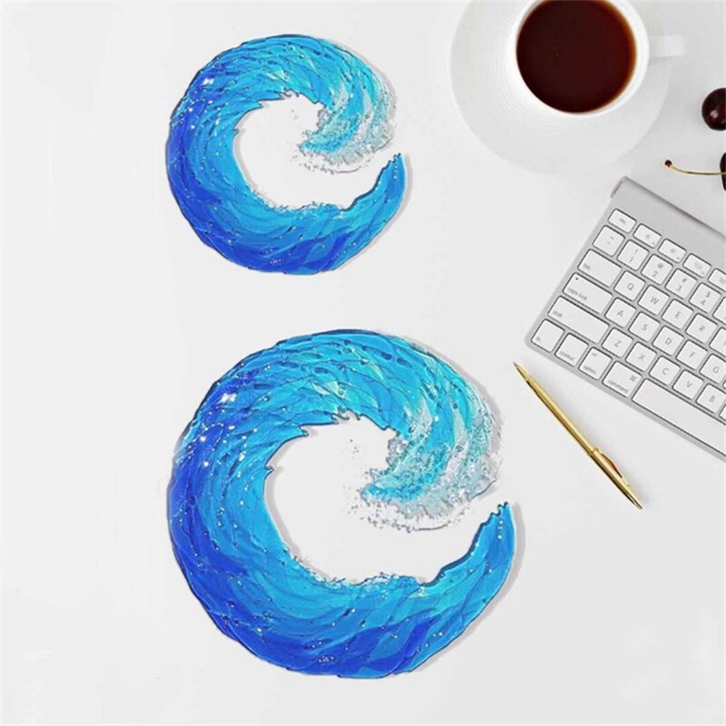 AquaWave Glass Sculpture