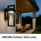 ARCORA – Modern Outdoor Wall Lamp with LED & Weather Protection