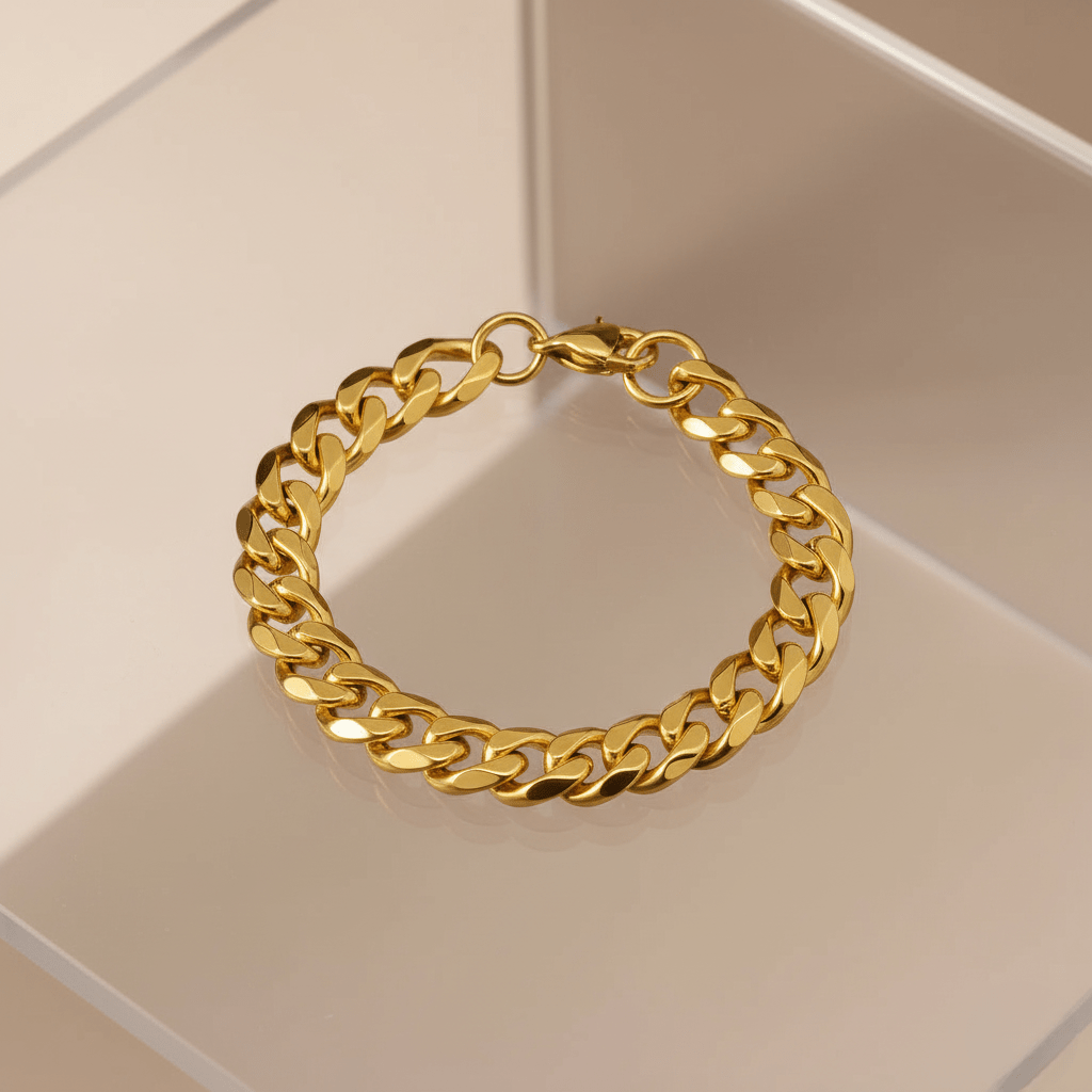 Armored CHAIN BRACELET – Adjustable Stainless Steel Punk-Inspired Elegance