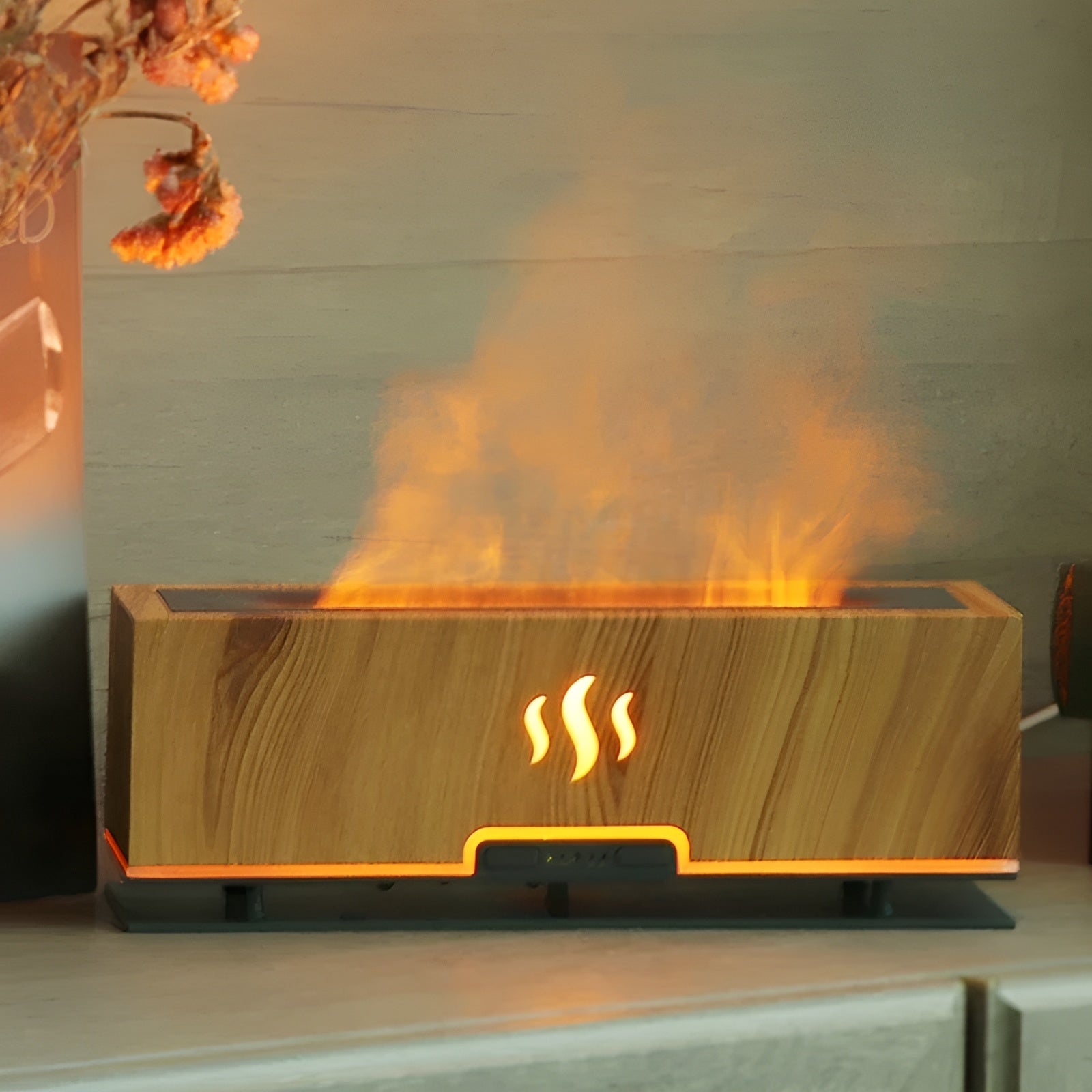 AtmosphereMist 3-in-1 Humidifier with Flame Light and Aroma