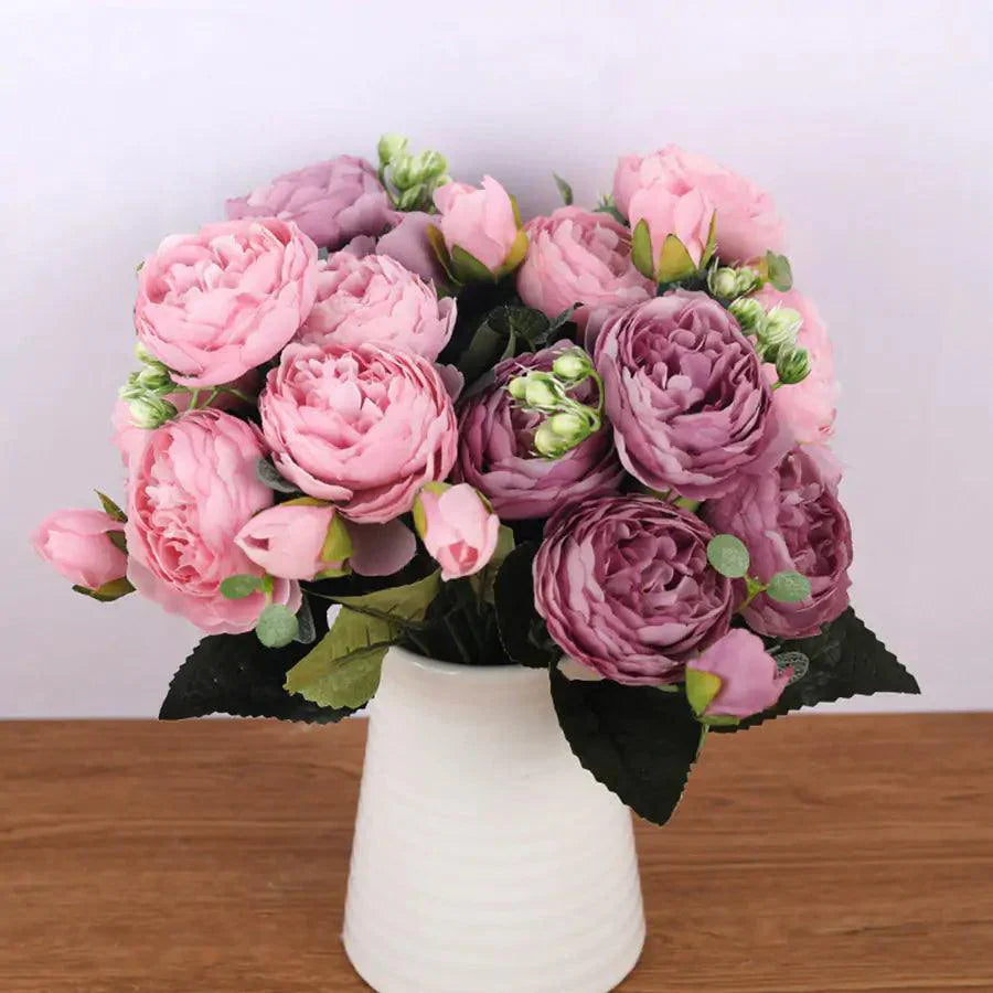 Eternal Elegance Silk Peony Arrangement