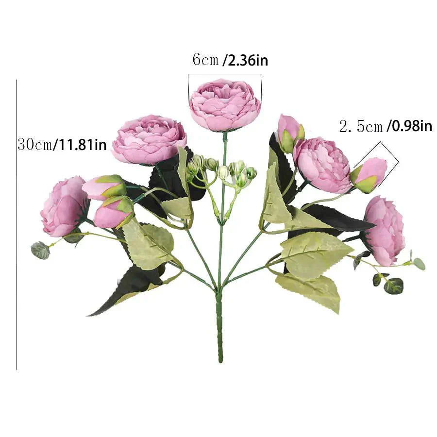Eternal Elegance Silk Peony Arrangement