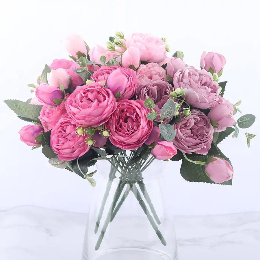 Eternal Elegance Silk Peony Arrangement