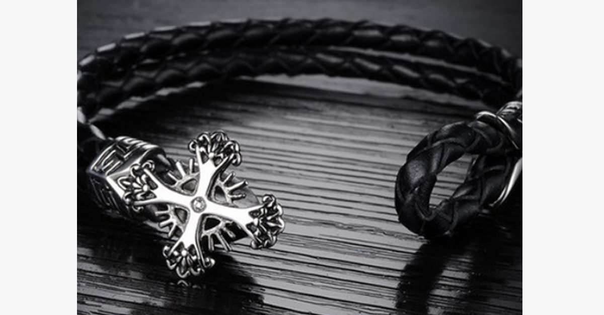 Vintage Cross Men’s Bracelet