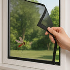 Self-adhesive Mosquito Net for Windows - No-See-Um Mesh Insect Screen for Home Protection & Bug Prevention