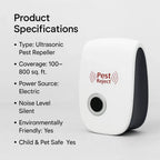 Ultrasonic Squirrel Repeller Device - Effective Pest Control to Deter Squirrels in 48 Hours for Gardens & Yards